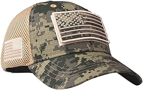 Camo American Flag Patch Hat Caps Baseball Caps רטרו וינטג 'שטף כובע אבא צבאי טקטי פטריוטי לגברים נשים