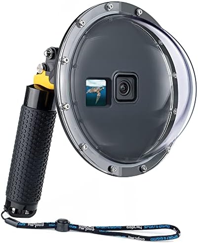 יאלסום כיפה מארז אטום למים לגיבור GoPro 11 10 9 שחור עם חלון נוף קדמי, אחיזת יד צפה, מנוף תריס