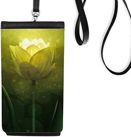 ארנק טלפון של פרח ירוק צבע