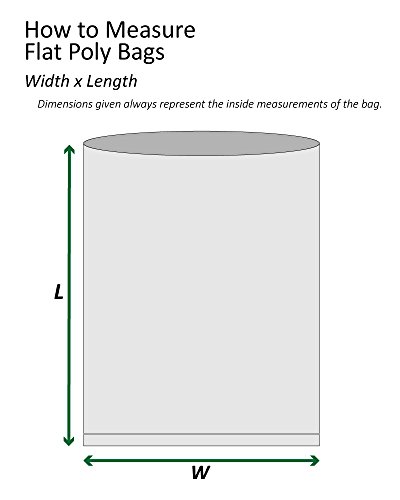 קופסאות מהירות BFPB1086 שקיות פולי שטוחות, 4 מיל, 18 x 22, ברור