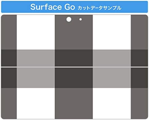 כיסוי מדבקות Igsticker עבור Microsoft Surface Go/Go 2 עורות מדבקת גוף מגן דק במיוחד 003734 בדוק שחור לבן