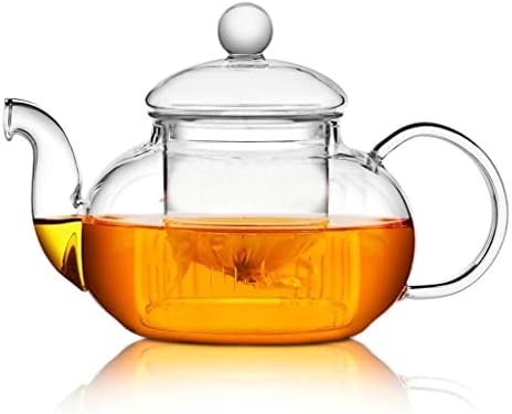 Uxzdx עמיד בפני חום סיר תה פרח, קומקום פרחי בקבוק מעשי עם קפה צמחי צמחי צמחים עלה תה.
