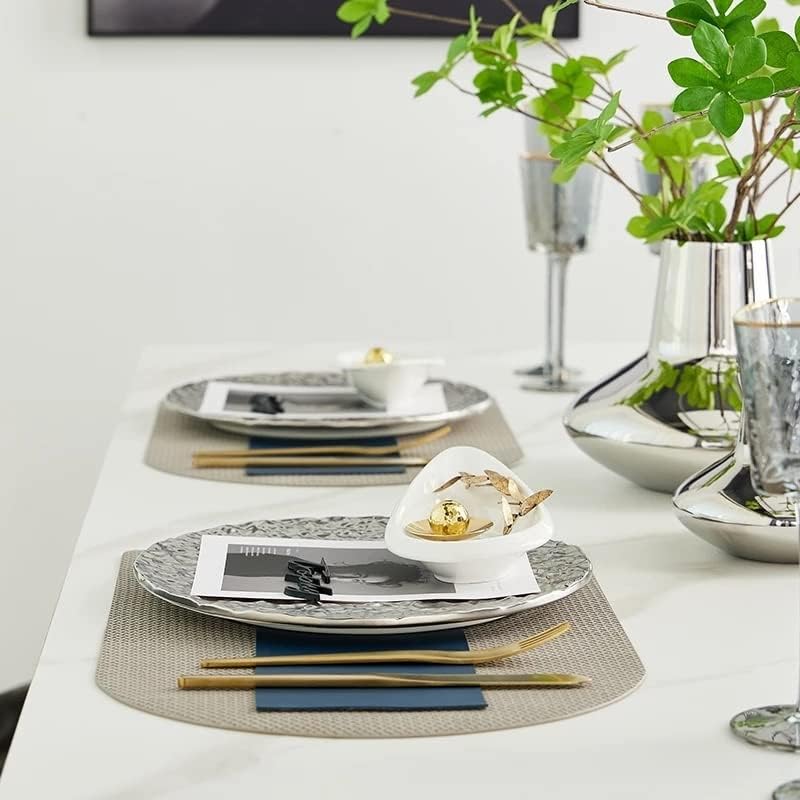 כלי שולחן כלי שולחן מלאים סט משטח לבן בצורת טיפה קרמיקה חמאה כלי אוכל מטבח מטבח דקורטיבי צלחת סטייק