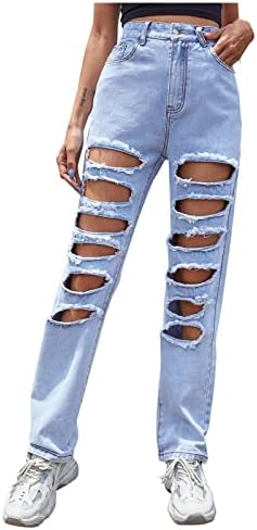 מכנסי ג'ינס מותניים גבוהים לנשים חורים ישרים שיפוע רזה אלגנטי כל התאמה מכנסי מכנסי ג'ינס סקיני
