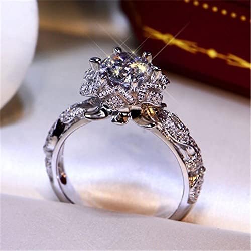 מתוך תכשיטי מתנת אביזרי אירוסין טבעת הולו חתונה נשים טבעות גלי טבעת