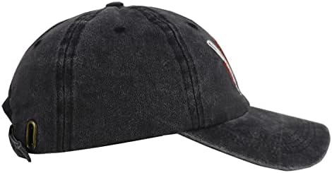 כובע בייסבול גאה של אמא סופטבול, רקום מתכוונן וינטג 'רטרו רטרו ג'ינס כובע במצוקה לנשים