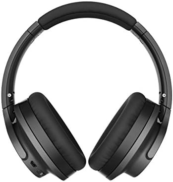 Audio-Technica Ath-ANC700BT שקט Bluetooth אלחוטי אלחוטי מבטל רעש אוזניות שמע ברזולוציה גבוהה, שחור