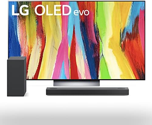 LG 65 אינץ 'Class OLED EVO C2 סדרה 4K טלוויזיה חכמה עם Alexa מובנה OLED65C2PUA S75Q 3.1.2C