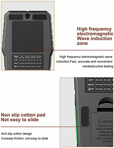 Syksol Guangming - מד לחות עץ אינדוקטיבי מלט קיר קיר לבנים לבוחן לחות גלאי לחות עץ עבור עץ קשה של עץ
