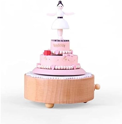 WPYYI ריקוד בלט מעץ סיבוב קופסא מוסיקה מעץ מלאכת מעץ צעצועים לילדים רטרו יום הולדת מתנה ליום הולדת יצירתי אביזרים