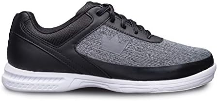 נעלי באולינג סטטיות בטירוף של ברונסוויק-שחור / אפור רחב
