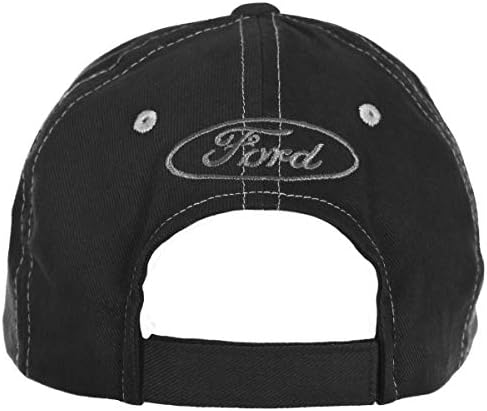 משובץ דגל גברים של פורד מוסטנג כובע מתכוונן שחור בד כובע