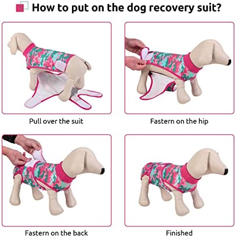 חליפת התאוששות כלבים לאחר ניתוח, חולצת התאוששות כירורגית לחיות מחמד לכלבים זכרים חתולים, מתכוונן