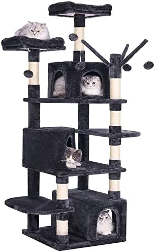 צרור עץ חתול גבוה עם מגדל חתול גדול דירה עם עמודי גירוד סיסל מוטות בתים ריהוט חתול קיטי מרכז פעילות חתלתול