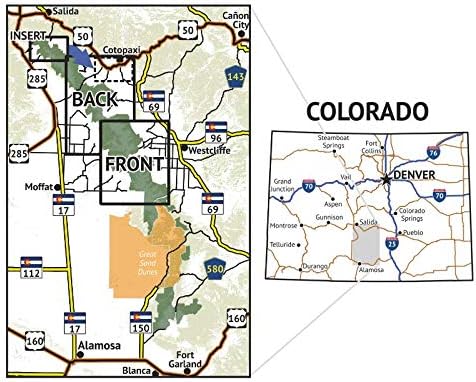 Sangre de Cristo Wilderness North - מפת טיולים טופוגרפית בקולורדו