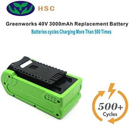 3000mAh 18650 חבילת סוללה GRW40 LI-ION סוללה 40V החלפה ל- GreenWorks 40V סוללה G40LM45 G40LT 24252 2601102