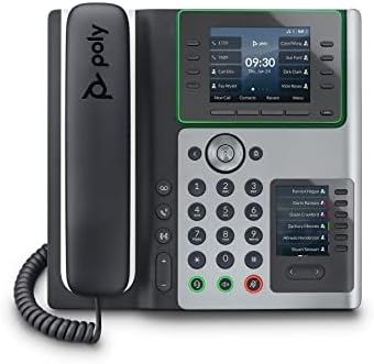 Poly Edge E400 טלפון שולחני IP - מיועד לעבודה היברידית - מפתחות 8 -קו התומכים עד 32 שורות -