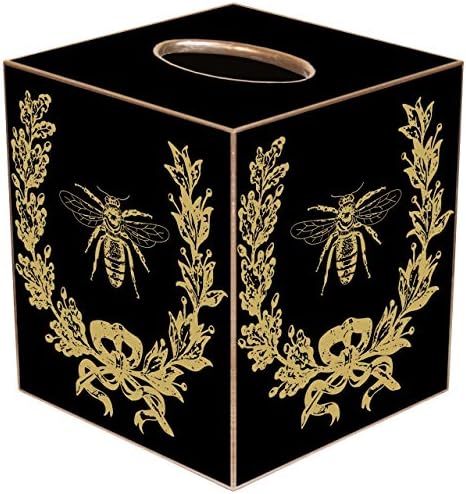 כיסוי קופסאות רקמות עיצוב כפרי צרפתי קישוטים דבורים צרפתיות מחזיק רקמות עיצוב חדר שינה תפאורה לאמבטיה