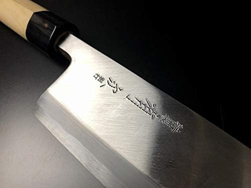 סכין השף היפני Aritsugu Deba מטבח פלדה כחולה 240 ממ 7.67 חריטה שם