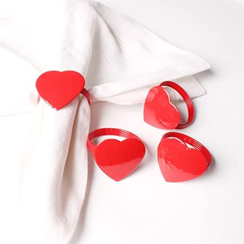 GGRBH 6 יחידות אדומות גדולות בצורת לב, יום האהבה המפית המפית המפית המפית המפית המפית המפית
