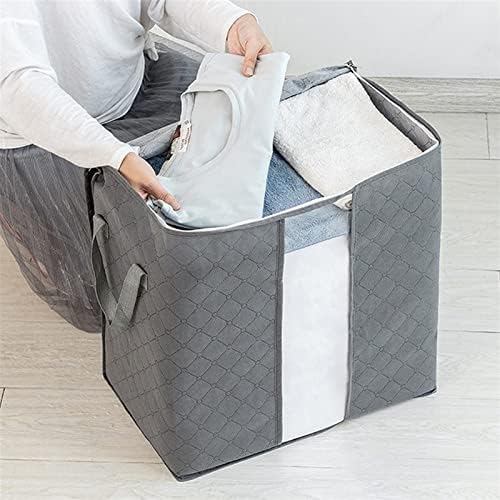 ZSFBBiao שקית אחסון מתקפלת שקית אחסון לא ארוג קופסת ארון בגדים בגדים מגורים מארגן קופסה אטום