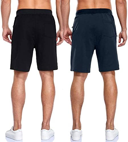מכנסיים קצרים אתלטים של Boyzn גברים עם מכנסיים קצרים כותנה נוחים מכנסיים קצרים המותניים המותניים המותניים עם כיסי