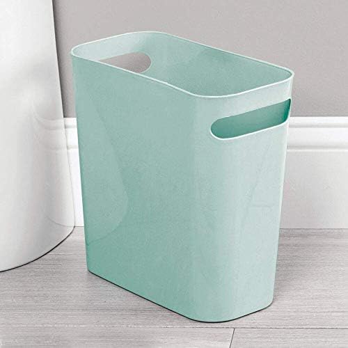 MDESIGN משולבת 2 חלקים - פח אשפה פלסטיק וקאדי אמבטיה - לחדר אמבטיה - חנות וארגון אמבטיה - סל סל