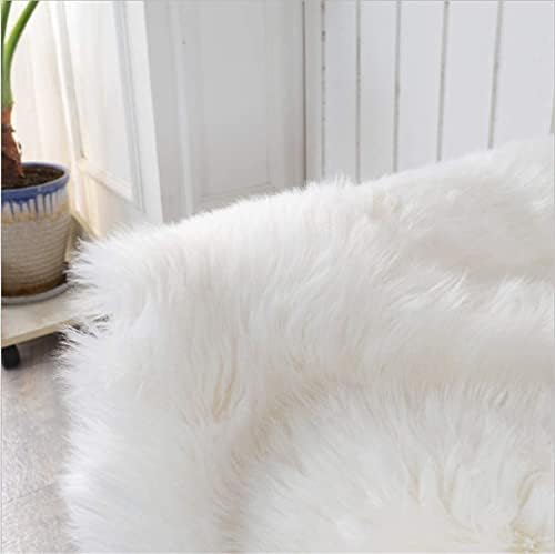 שטיח פרווה רך של הלז'ו שטיח כבוש כבשים לבנים כרית מושב כרית מושב שטיחים שטיחים לאזור לספה חדר