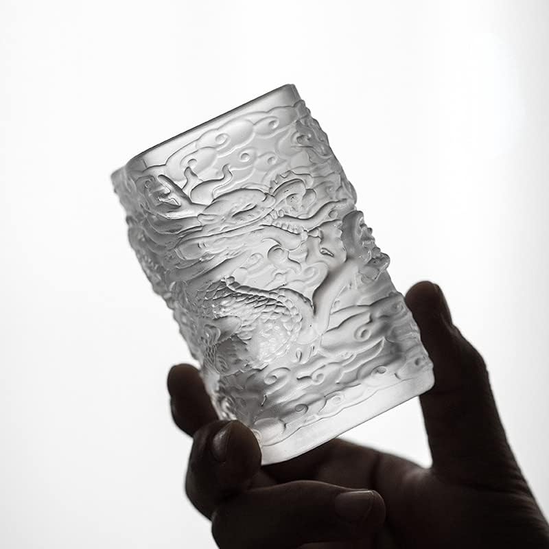 MADI קיי מעצבת טנגלונג מוזהב ידנית כוס מים זכוכית גביש זכוכית כוס כוס יחיד כוס יחיד קונג פו תה קפה