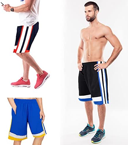 מכנסי כדורסל ארוכים באנרגיה גבוהה לגברים, 4 חבילות, ספורט, כושר ופעילות גופנית, ביצועים אתלטיים