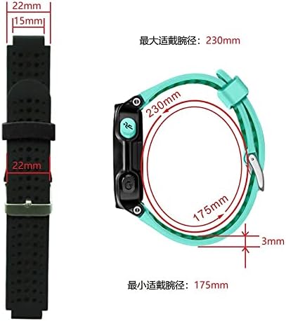 Sawidee Silicone Watch Band Strap Strap Outdoor Sport שעון שעון עבור Garmin Forerunner 220/230/235/620/630/735