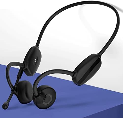 אוזניות הולכת עצם Bluetooth עם מיקרופון בום מבטלות רעש מיקרופון אלחוטי אוזניות קלות באוזן פתוחה לשיחות