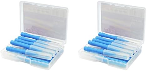 Healvian 2 Sets 10 יחידות מברשת מברשת מנקה מברשת שיניים מקלות בין -דנטליים מברשת בינלאומית עבור