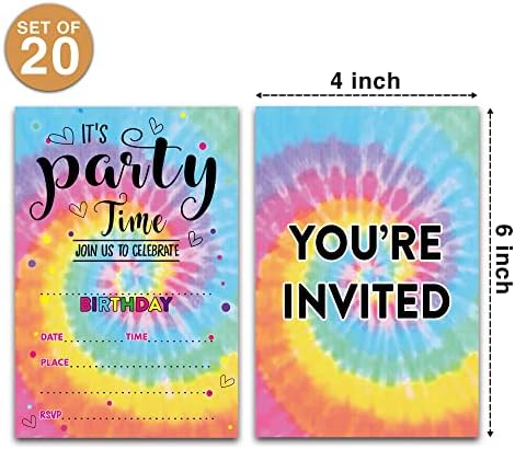 הזמנות למסיבת יום הולדת של עניבה על עניבה - ציוד למסיבות צבעי עניבה - מלא את מסיבת יום ההולדת הריקה מזמין - 20