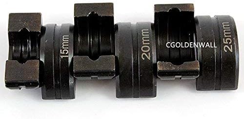 Cgoldenwall GC-1525 כלים לחיצות צינורות הידראוליים צינור צינור פלדה אל חלד צנון צבת דוחקים עם 15,20,25 ממ