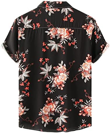 חולצה מזדמנת קיץ לגברים בהוואי סנדק שרוולים קצרים