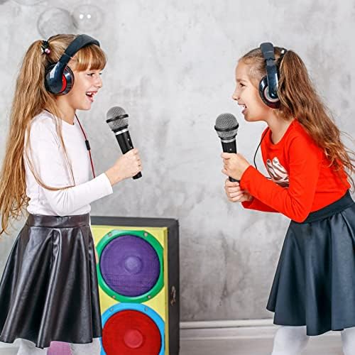 צעצועי בנות מזויף מיקרופון פלסטיק מיקרופון מיקרופונים עבור שירה דיבור ביצועים קריוקי אבזרי צד טובה ילד ילדה
