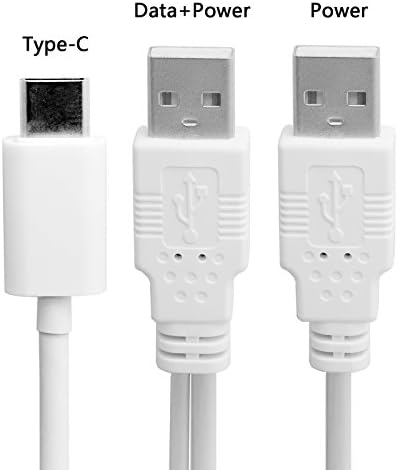 JSER USB 3.1 סוג C USB-C עד כפול נתוני חשמל נוספים זכר y כבל 480 מגהביט לשנייה תואם לטלפון סלולרי