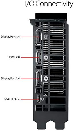 ASUS GEFORCE® RTX 2080 O8G FAL-FAN מהדורת OC GDDR6 HDMI DP 1.4 כרטיס גרפיקה מסוג USB-C