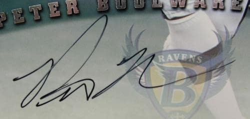 פיטר Boulware חתום על חתימה אוטומטית 1997 חתימת עלים 8x10 כרטיס כדורגל - תמונות NFL עם חתימה
