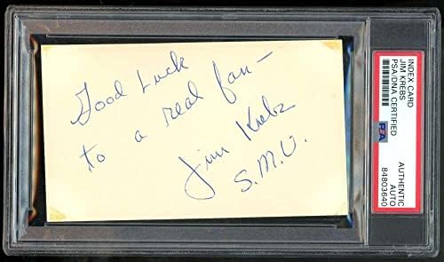 ג ' ים קרבס חתם על חתימה אוטומטית של כרטיס אינדקס 944-חתימות חתוכות באנ. בי. איי