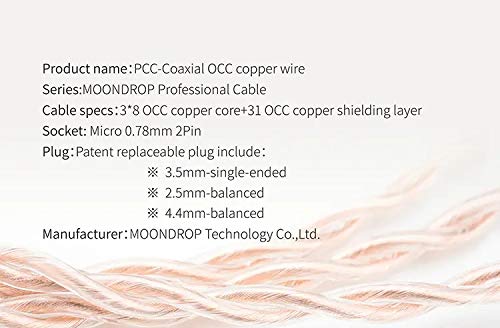 Moondrop PCC Coaxial Occs Copper Trie