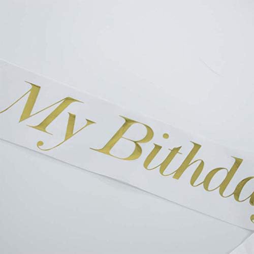 חגורת קישוטים של קישוטי Pretyzoom 3 יחידות יום הולדת מכתבי יום הולדת מכתב מכתב הדפסת אבנט