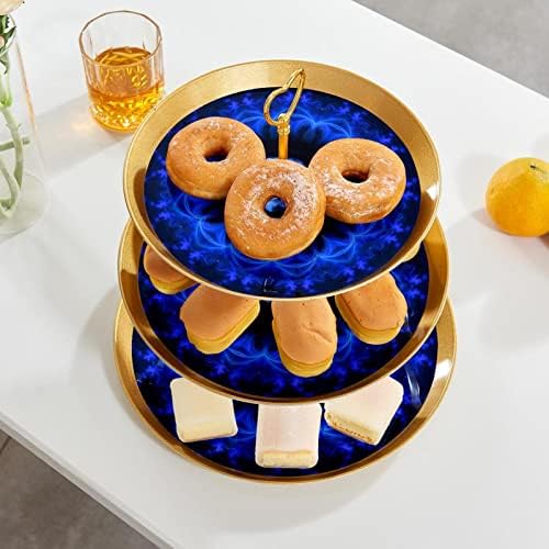 עוגת עומד סט של 3, גולגולת גותי דפוסים עוגת הכן תצוגת שולחן קינוח דוכן הקאפקייקס לחתונה תינוק מקלחת