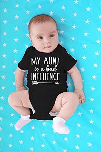 דודה שלי היא השפעה רעה - מצחיק בקרוב להיות דודה מתנה - תינוק חמוד מקשה אחת בגד גוף לתינוק