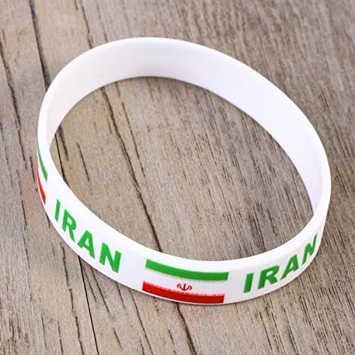 6 יחידות צמיד לטובת אוהדי יוניסקס אירופאי איראן רצועת כדורגל התעמלות אירוע אספקת גומי תומך אתלטיקה