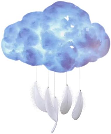 מנורת לילה אור ענן מורסק, ילדים הובילו עננים לבנים חמים מנורת לילה אור ענן קישוט בעבודת יד יצירתית