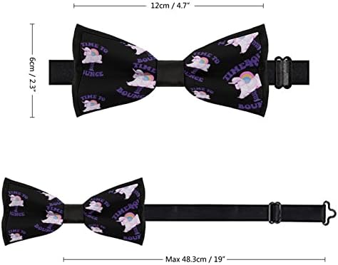 מצחיק חד קרן גברים של עניבת פרפר מראש קשור מתכוונן עניבת פרפר ללבוש רשמי טוקסידו חתונה