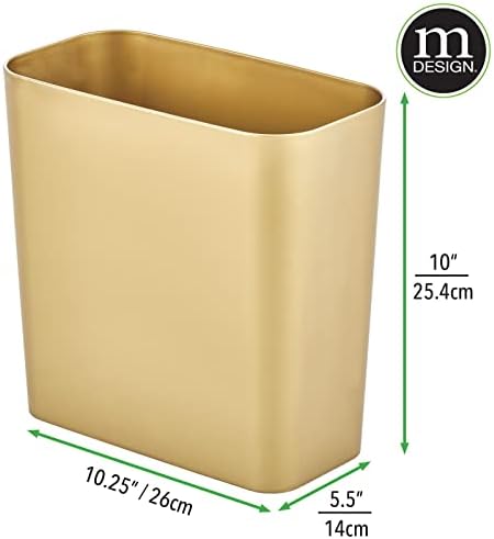 עיצוב מפלסטיק קטן 1.8 ליטר זבל יכול לבזבז סל אשפה לפח חדר אמבטיה - פסולת זבל דק פח אשפה לאמבטיה/אורח, חדר