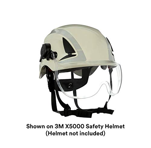 3M ™ X5-SV01 מגן קצר עבור קסדת בטיחות X5000, פוליקרבונט אנטי-סקרטוני ברורה, ANSI